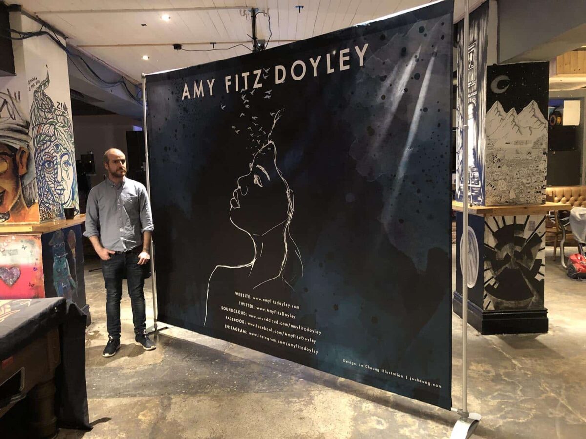 Printed Band Backdrop Stand