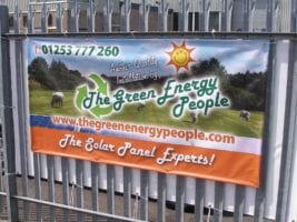 Full colour PVC fence banner