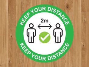 Keep Your Distance Floor Marker